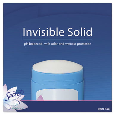 Secret Invisible Solid Female Antiperspirant Deodorant, Powder Fresh, 0.5 oz