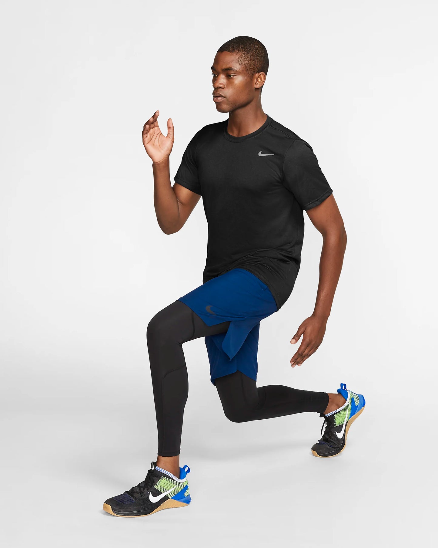 Nike Men's Dri-FIT Legend Training T-Shirt, Black/Black/Matte Silver