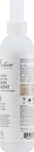 SheaMoisture 100% Virgin Coconut Oil Leave-in Conditioner Treatment for All Hair Types 100% Extra Virgin Coconut Oil Silicone Free Conditioner 8 oz