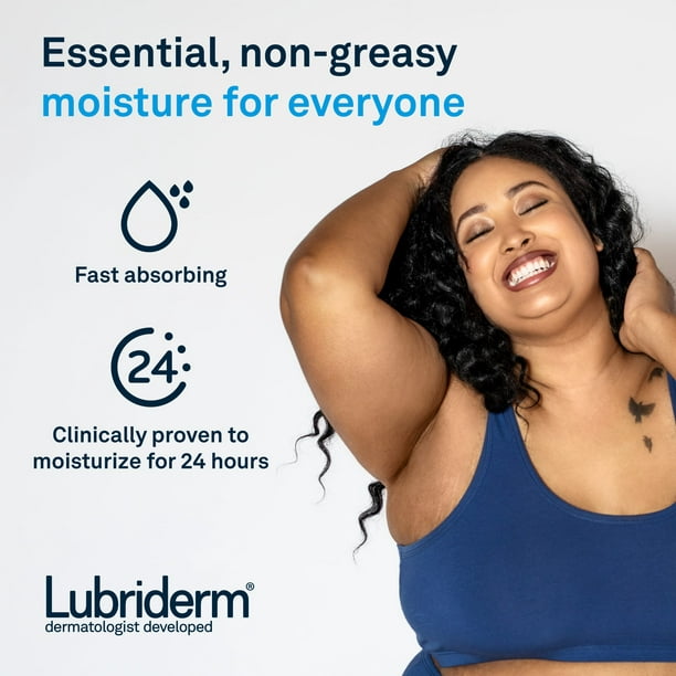 Lubriderm Daily Moisture Full Body Lotion, Fragrance-Free Moisturizer, 16 oz