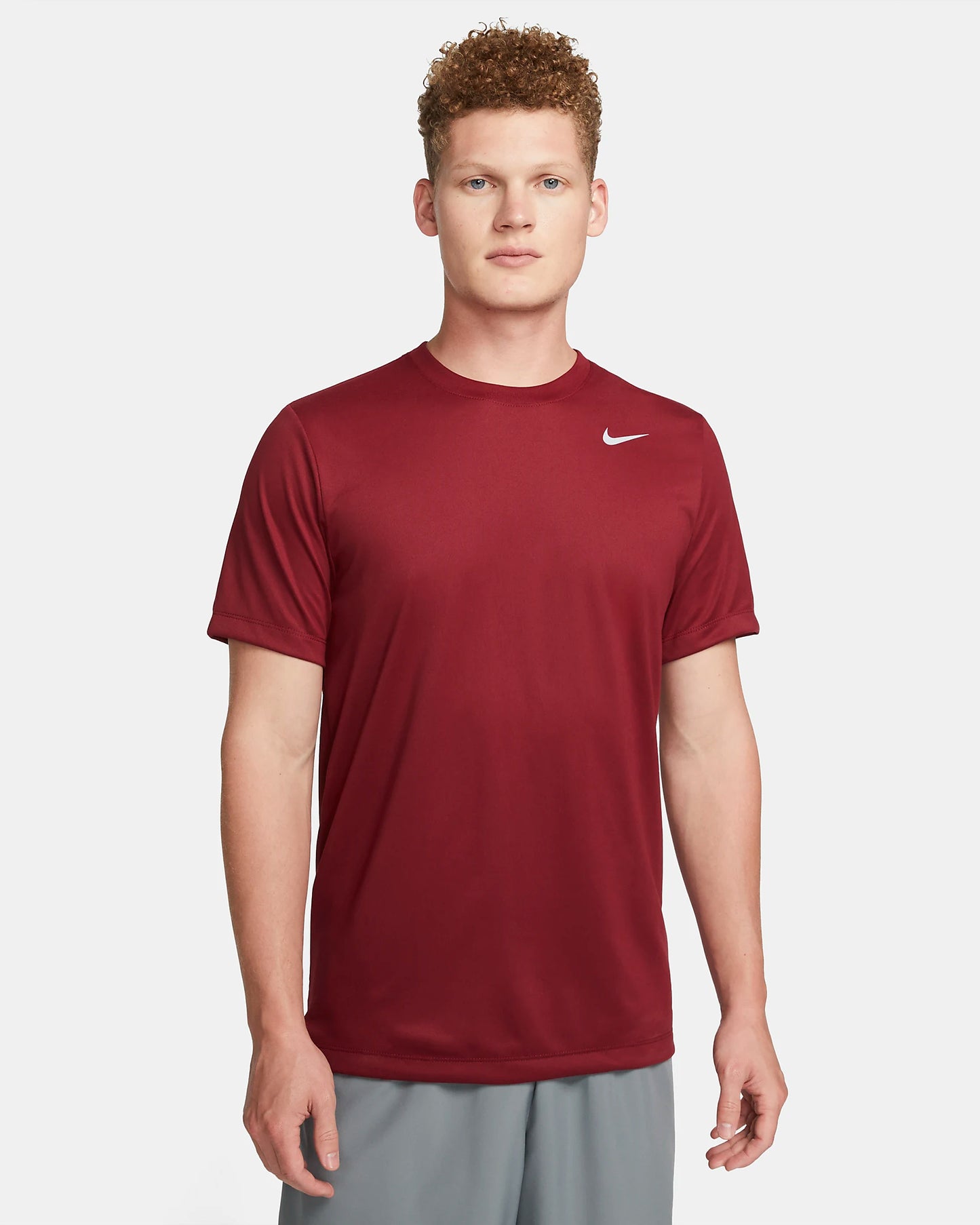 Nike Men's Dri-FIT Legend Fitness T-Shirt, Team Red/Matte Silver