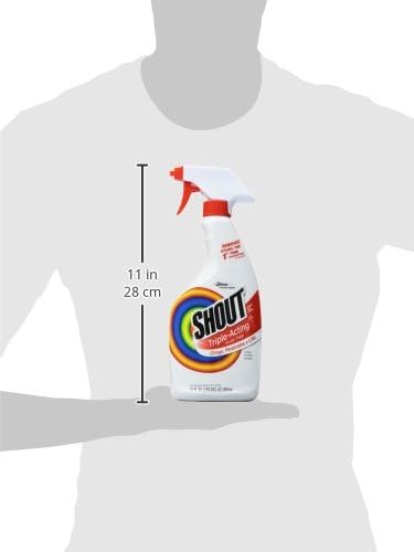 Shout Active Enzyme Laundry Stain Remover Spray, Triple-Acting Formula Clings, Penetrates, and Lifts 100+ Types of Everyday Stains - Prewash Spray 22oz