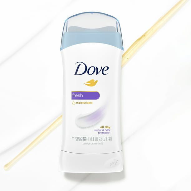 Dove Fresh All Day Underarm Sweat & Odor Protection Antiperspirant Deodorant 2.6 oz Twin Pack