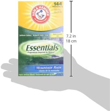 Arm & Hammer Dryer Sheet 144ct Mountain Rain