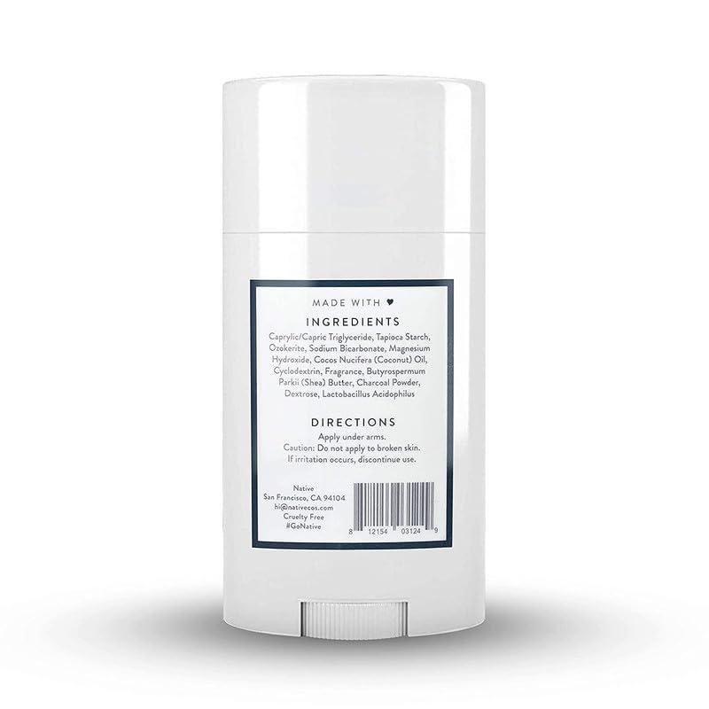 Native Natural Deodorant, Charcoal, Aluminum Free, 2.65 oz
