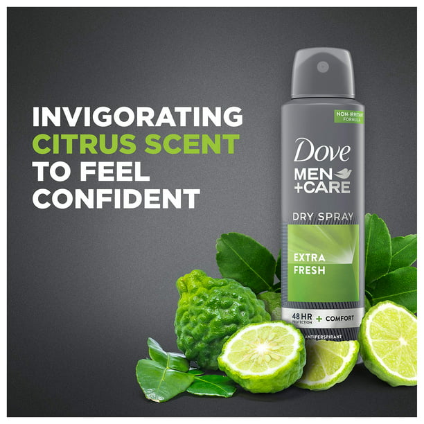 Dove Men+Care Extra Fresh 72H Dry Spray Antiperspirant Deodorant for Men, 3.8 oz