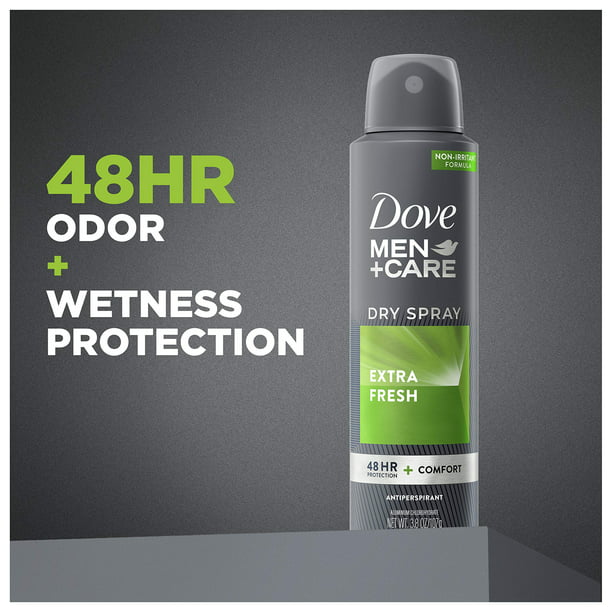 Dove Men+Care Extra Fresh 72H Dry Spray Antiperspirant Deodorant for Men, 3.8 oz