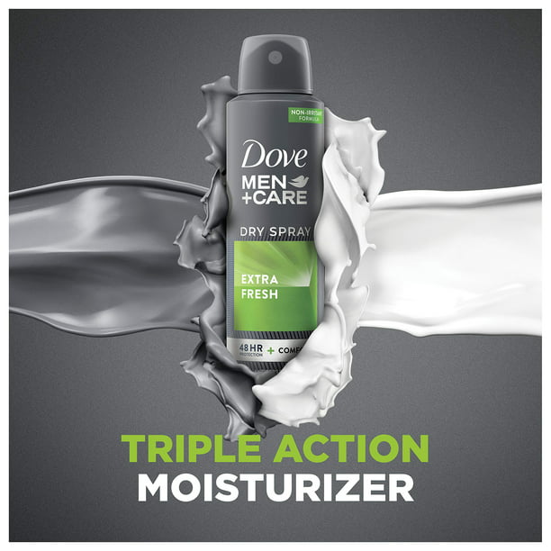 Dove Men+Care Extra Fresh 72H Dry Spray Antiperspirant Deodorant for Men, 3.8 oz