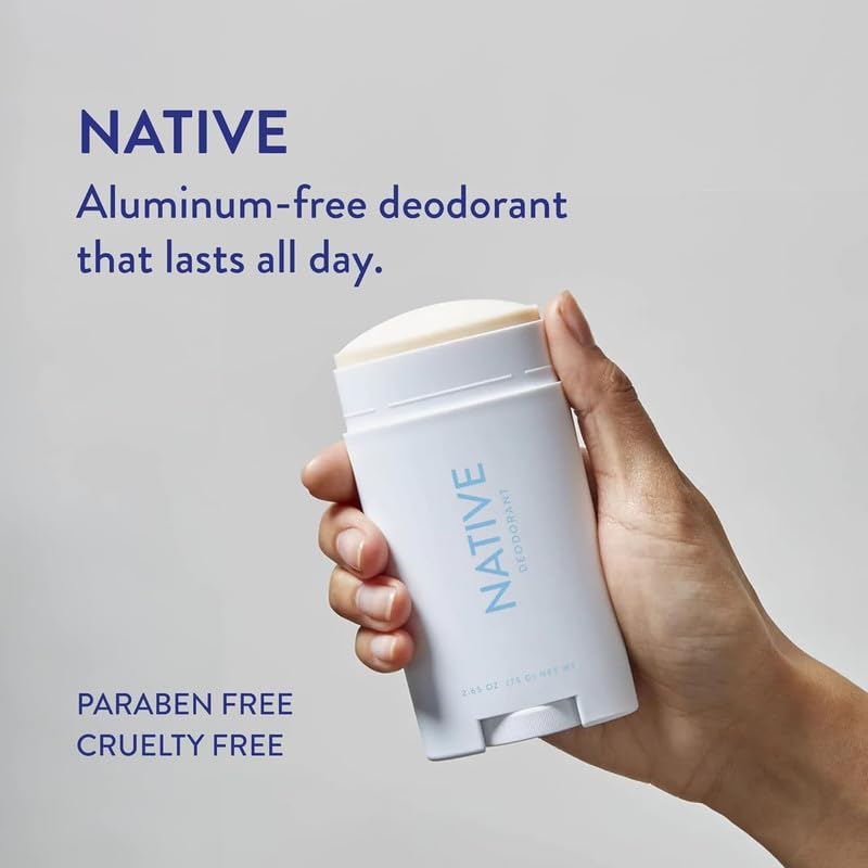 Native Natural Deodorant, Powder & Cotton, Aluminum Free, 2.65 oz