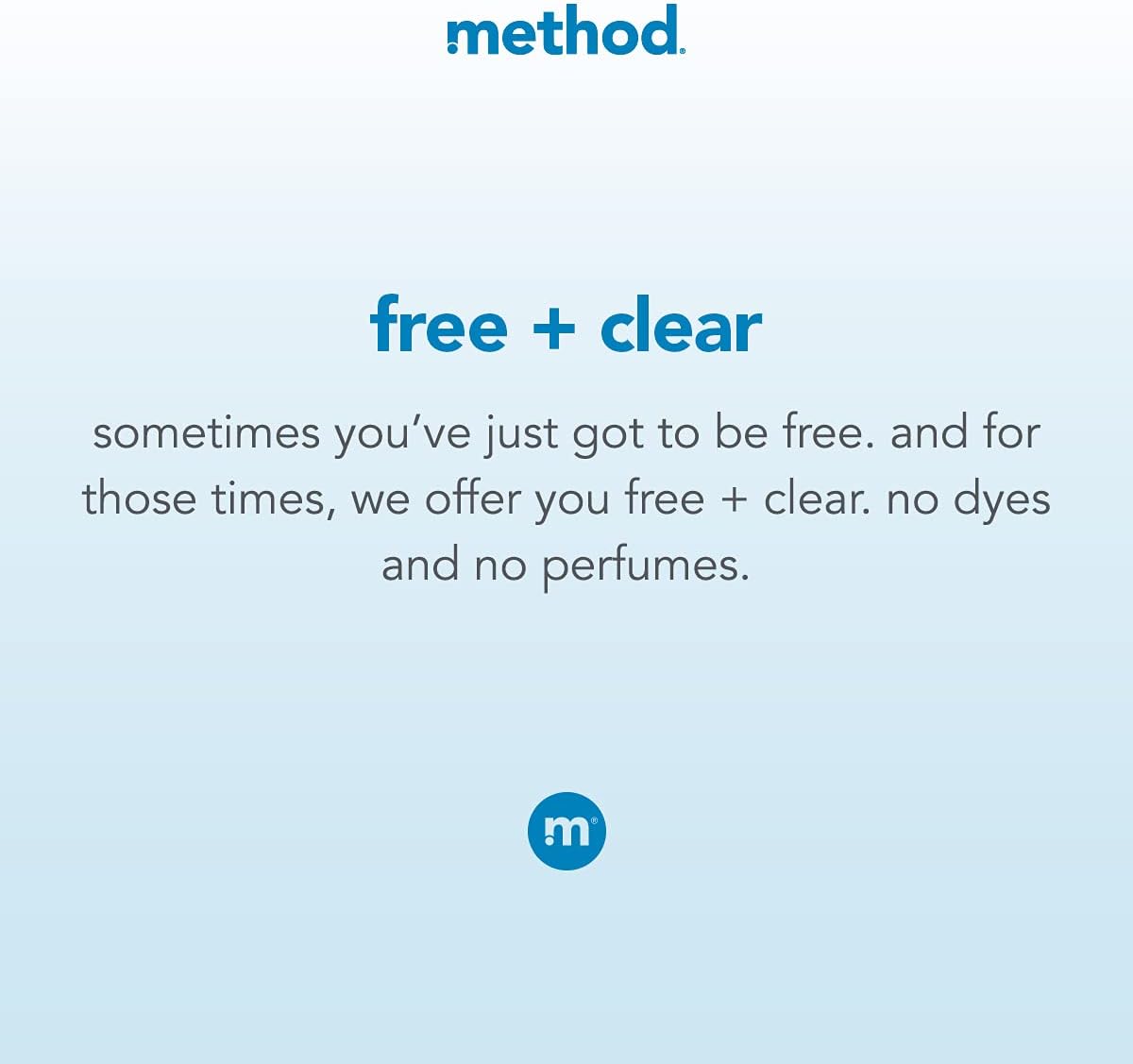 Method 4x Concentrated Laundry Detergent, Free + Clear, 53.5 Ounce, 66 Loads
