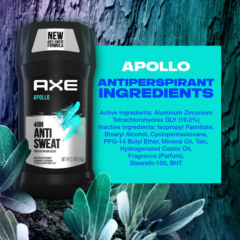 Axe Apollo 48H Anti Sweat High Definition Scent Antiperspirant Deodorant 2.7 oz