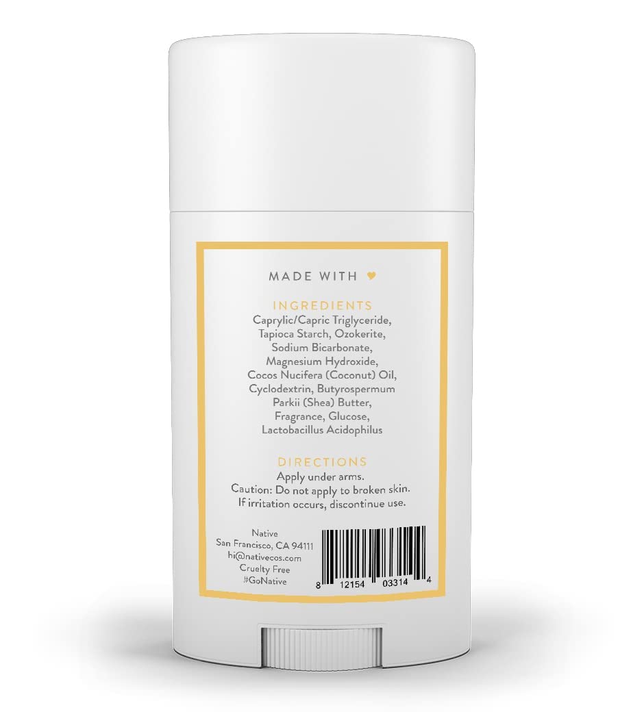 Native Natural Deodorant, Buttercream & French Vanilla, Aluminum Free, 2.65 oz