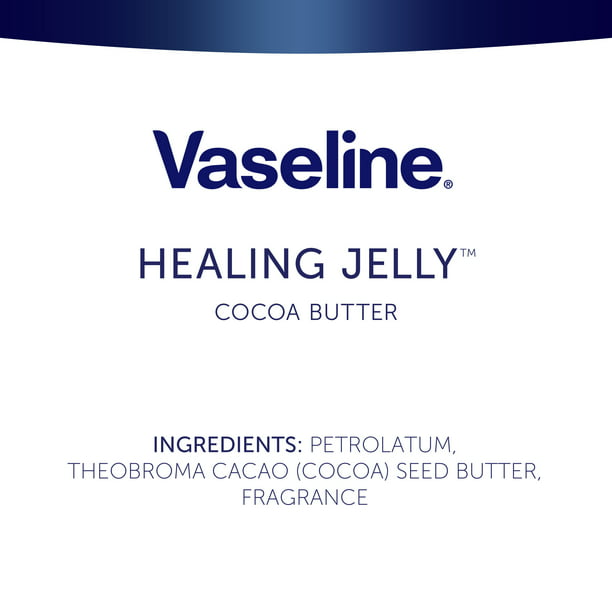 Vaseline Healing Jelly Cocoa Butter for Dry Skin, Hypoallergenic, 13 oz