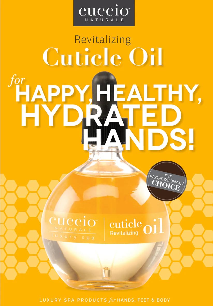 Cuccio Milk & Honey Cuticle Oil – 2.5 oz – Winter Hydration for Dry Cuticles & Brittle Nails – Paraben-Free, Natural Ingredients – Keeps Skin Soft & Moisturized in Cold Weather
