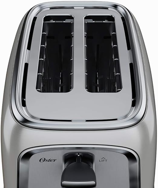 Oster 2-Slice Toaster with Advanced Toast Technology, Stainless Steel
