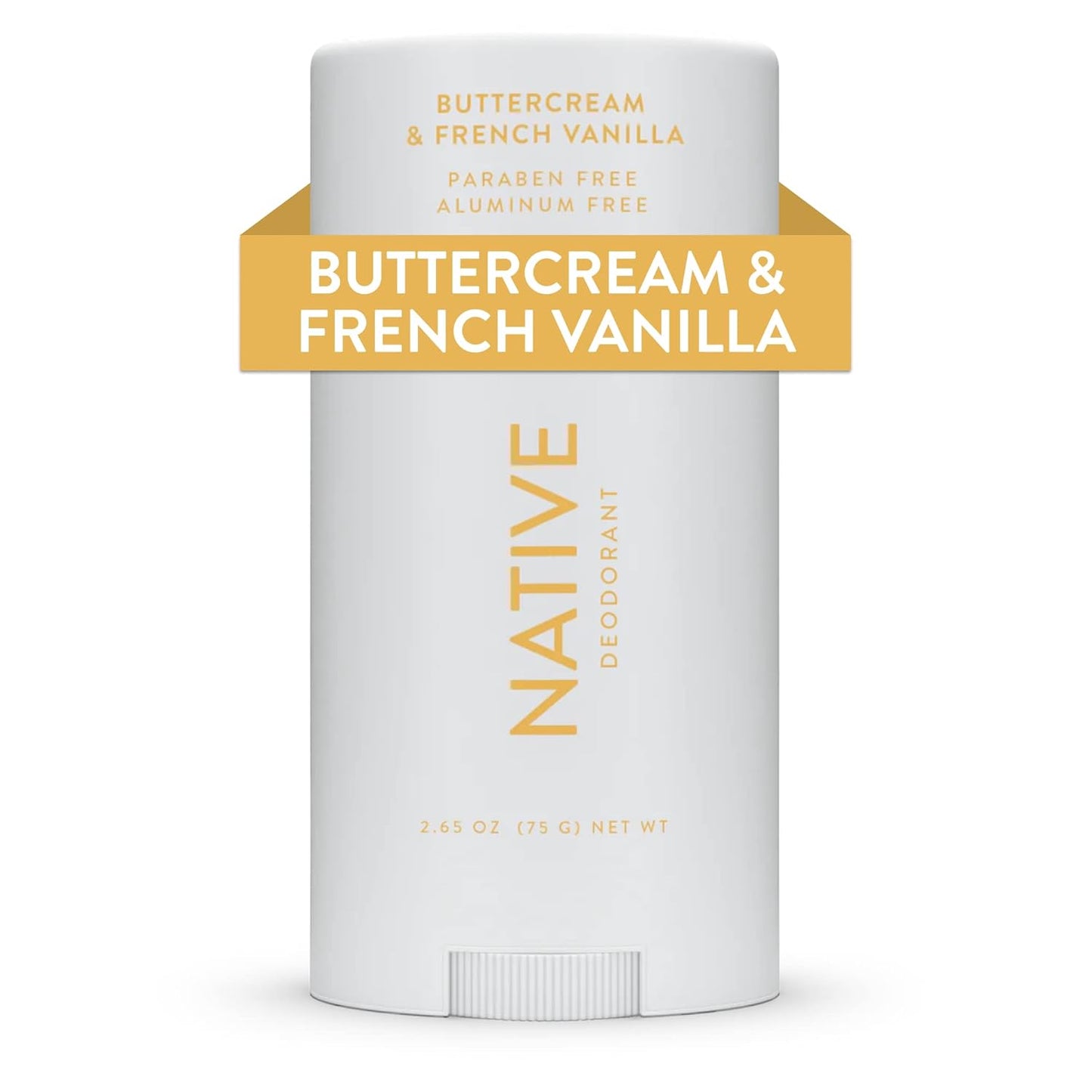 Native Natural Deodorant, Buttercream & French Vanilla, Aluminum Free, 2.65 oz