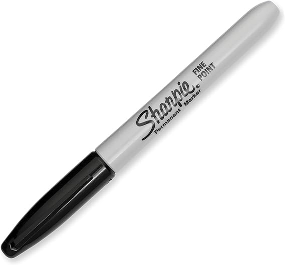 SHARPIE Permanent Markers, Fine Tip Marker Set, Stocking Stuffer, Teacher Gifts, Art Supplies, Holiday Gifts for Artists, Black, 36 Count