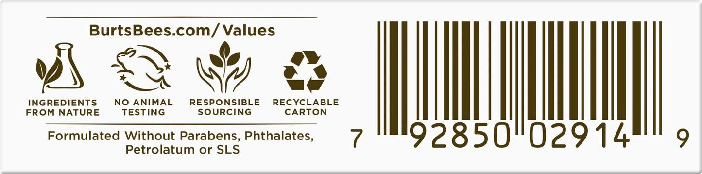 Burt's Bees Lip Balm Stocking Stuffers, Moisturizing Lip Care Christmas Gifts for Dry Chapped Lips, Medicated with Menthol & Eucalyptus, 100% Natural (2-Pack)