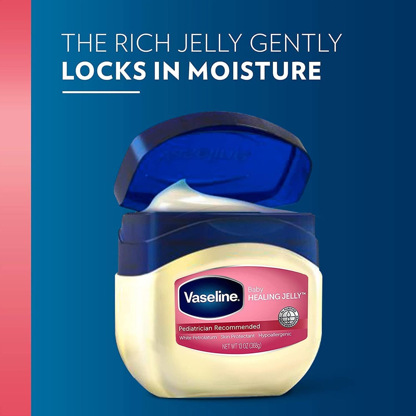 Vaseline Petroleum Jelly Baby Skincare Protective & Pure 4 Count Treats Dry Skin And Prevents Chaffed Skin From Diaper Rash Hypoallergenic And Gentle On Skin 13oz