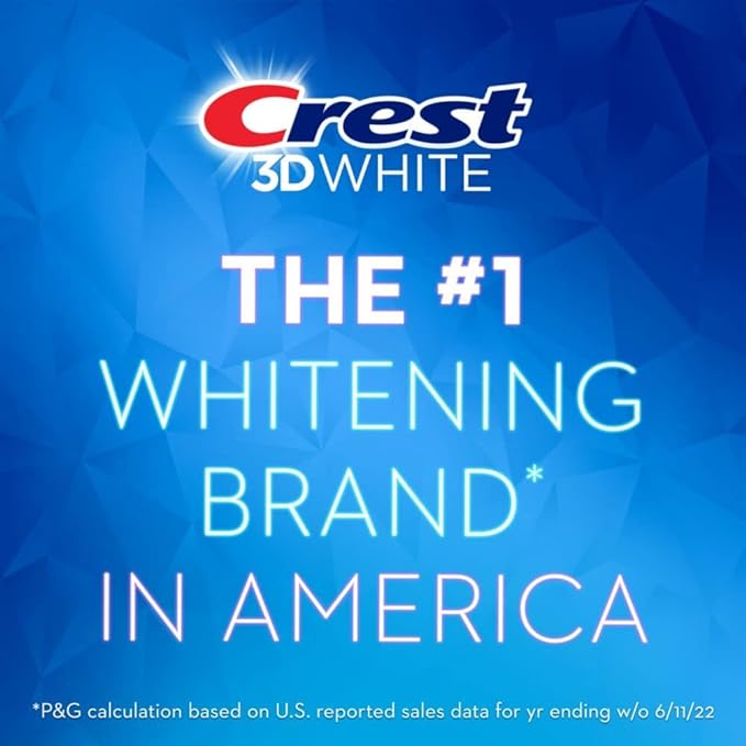 Crest 3D White Toothpaste Radiant Mint, 3.8 Oz (Pack of 3)