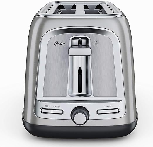Oster 2-Slice Toaster with Advanced Toast Technology, Stainless Steel