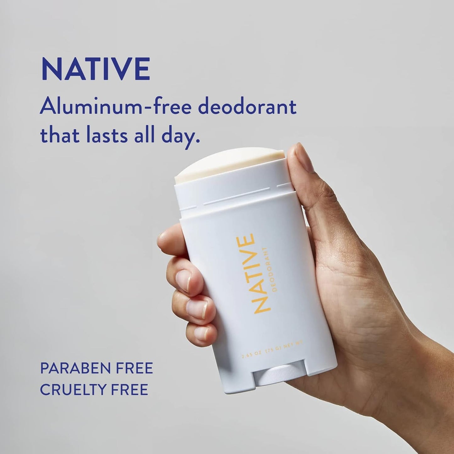 Native Natural Deodorant, Buttercream & French Vanilla, Aluminum Free, 2.65 oz