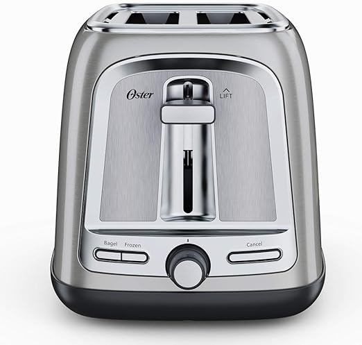 Oster 2-Slice Toaster with Advanced Toast Technology, Stainless Steel