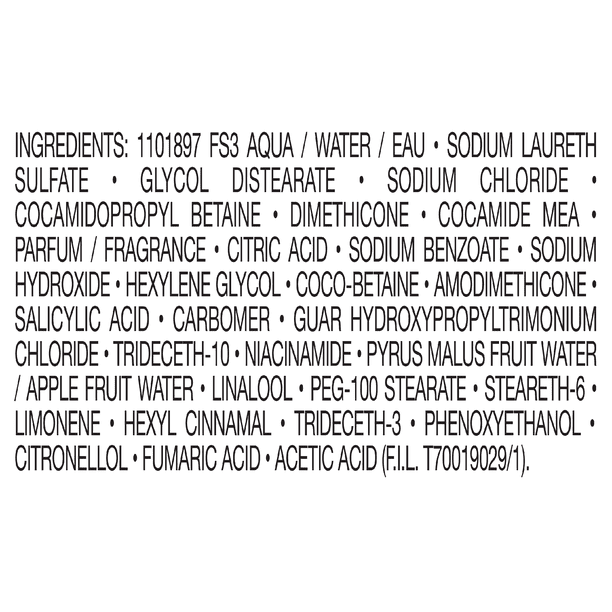 Garnier Fructis Grow Strong Fortifying Shampoo with Ceramide and Apple Extract, 12.5 fl oz