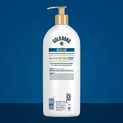 Gold Bond Healing Hydrating Lotion, 20 oz., With Aloe, Moisturizes, Immediate 24-Hour Hydration