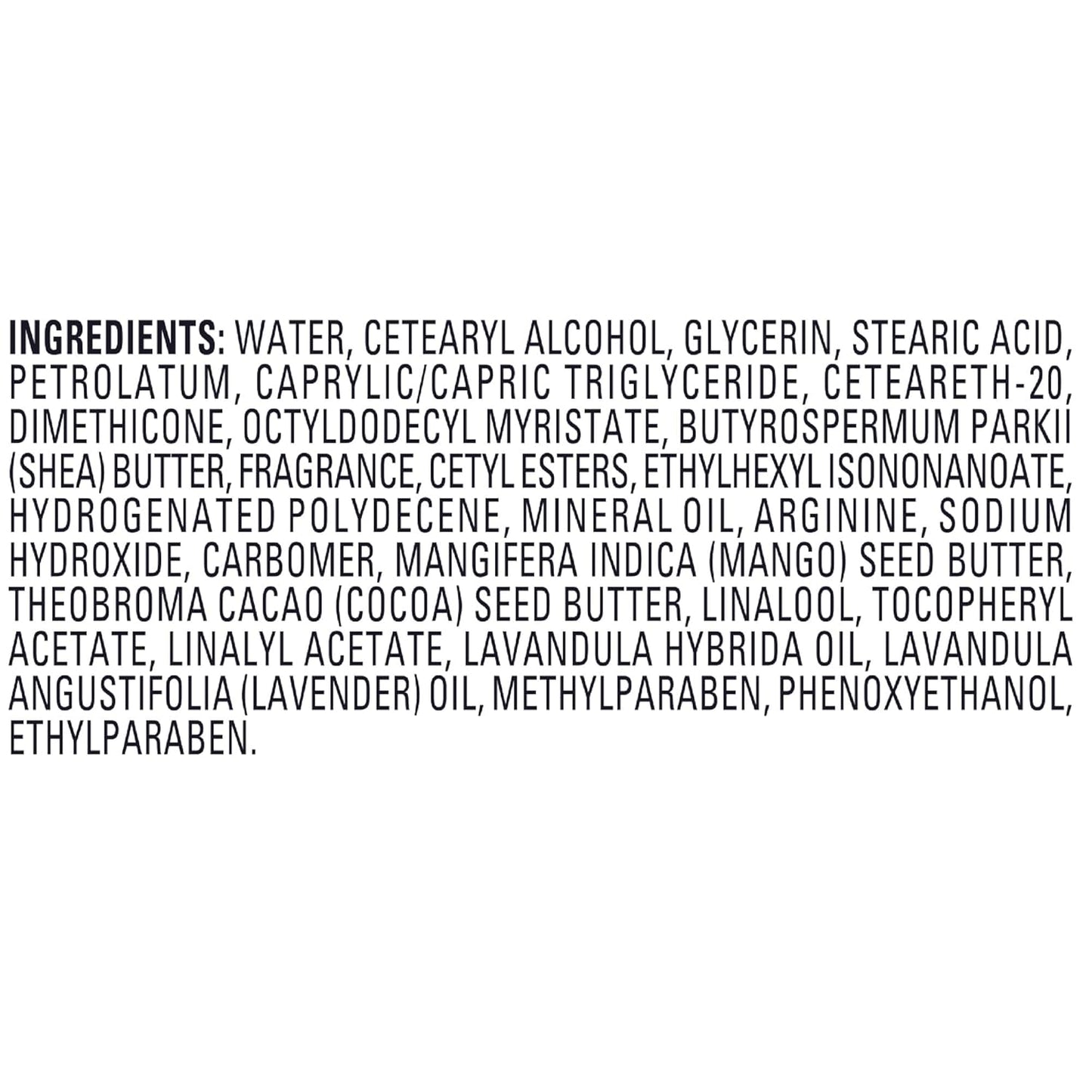 Jergens Lavender Body Butter Body and Hand Lotion, Moisturizer for Women, 7 Fl Oz (Pack of 1), with Essential Oils for Indulgent Moisturization White