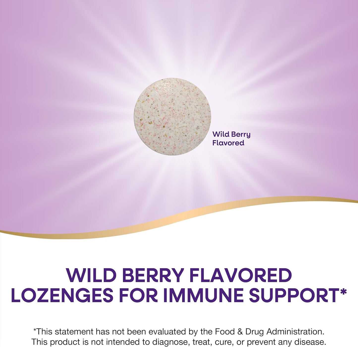 Nature's Way Zinc Lozenges with Vitamin C & Echinacea, Immune Support*, 23 mg of Zinc & 100 mg of Vitamin C per Serving, Wild Berry Flavored, 60 Lozenges (Packaging May Vary)