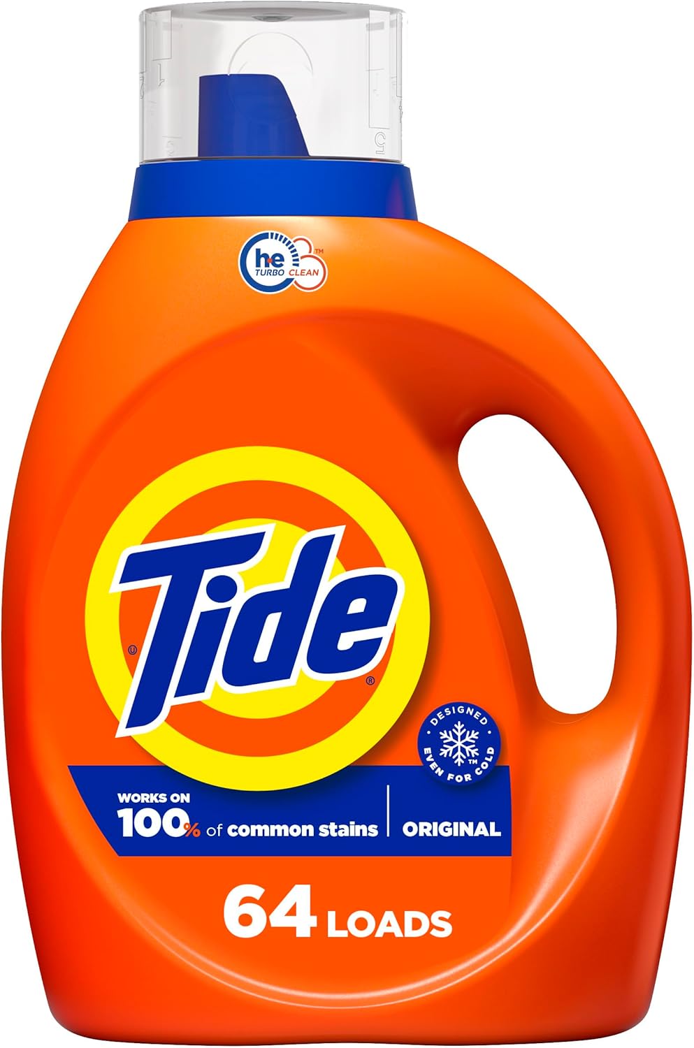 Tide Liquid Laundry Detergent Soap, Original Scent, HE Compatible, 64 Loads, 84 fl oz