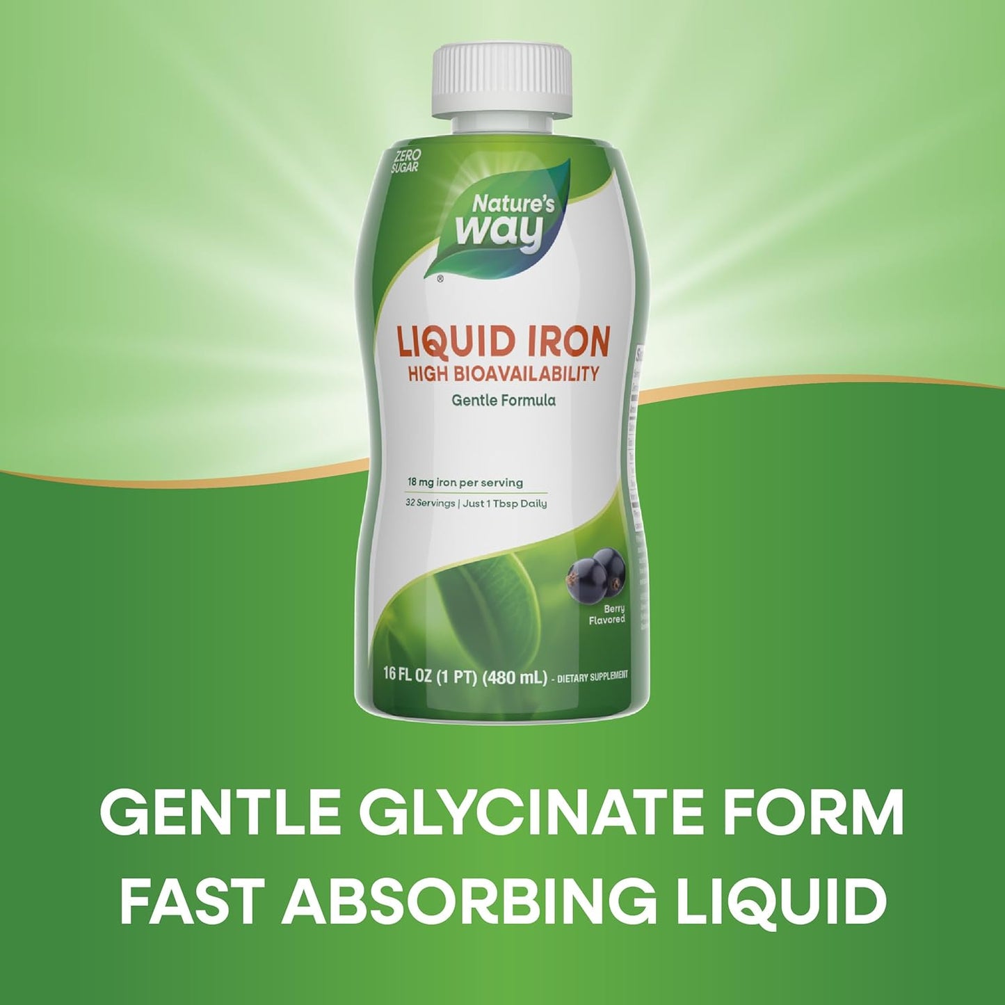 WELLESSE Liquid Mineral Supplement, Iron, 16 Ounce
