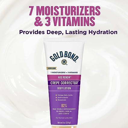 Gold Bond Age Renew Crepe Corrector Body Lotion, Replenishing & Smoothing Formula, 8 oz.