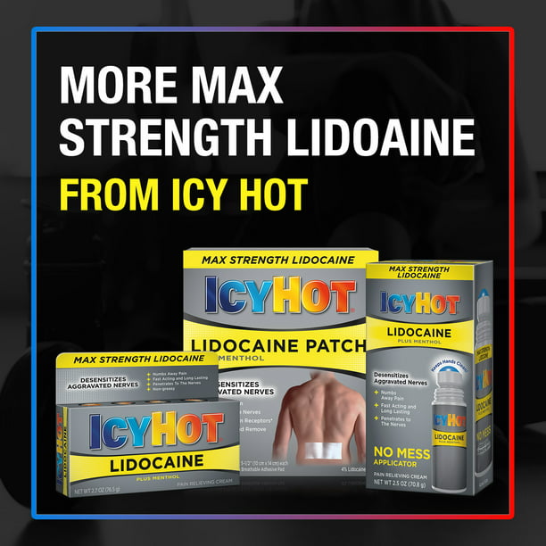 Icy Hot Maximum Strength Muscle & Joint Pain Relief Numbing Back Patch with Lidocaine 5ct