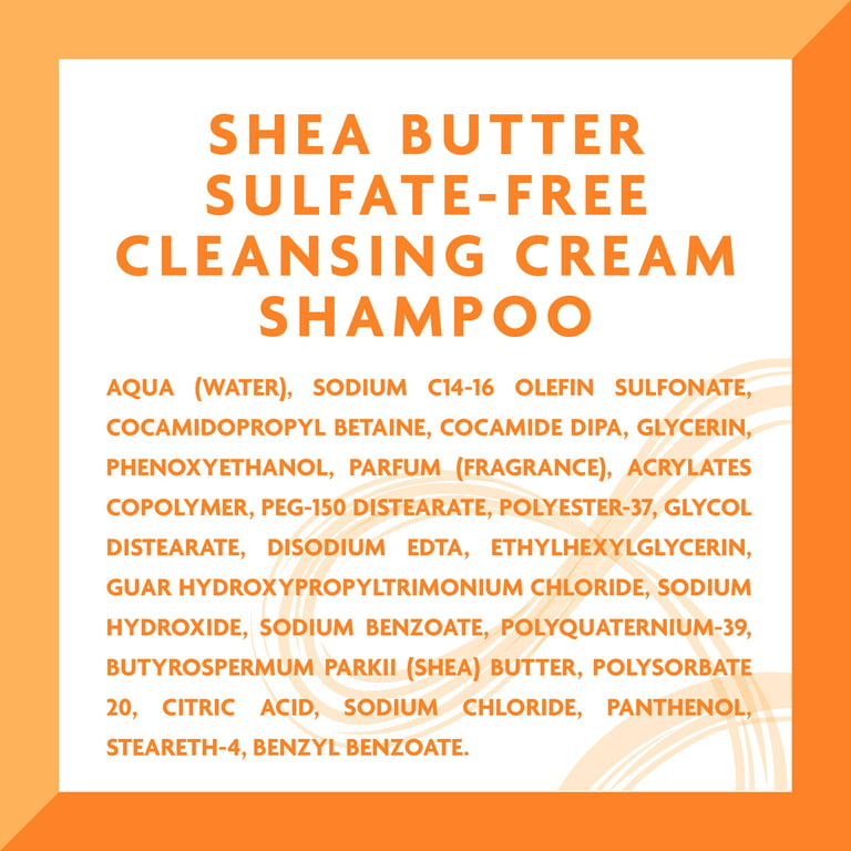 Cantu Sulfate-Free Cleansing Cream Shampoo for Natural Hair with Shea Butter, 13.5 fl oz