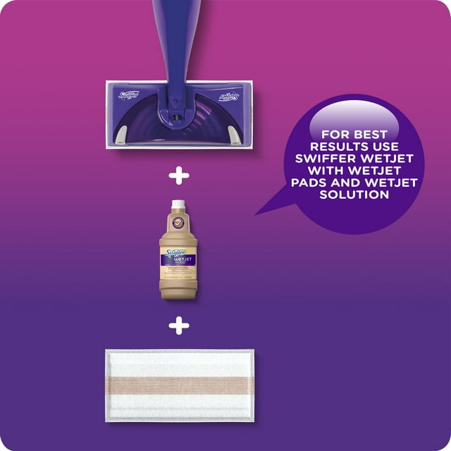 Swiffer WetJet Multi-Purpose Floor Cleaner Solution Refill, Open Window Fresh Scent (2 count, 42.2 fl oz each)
