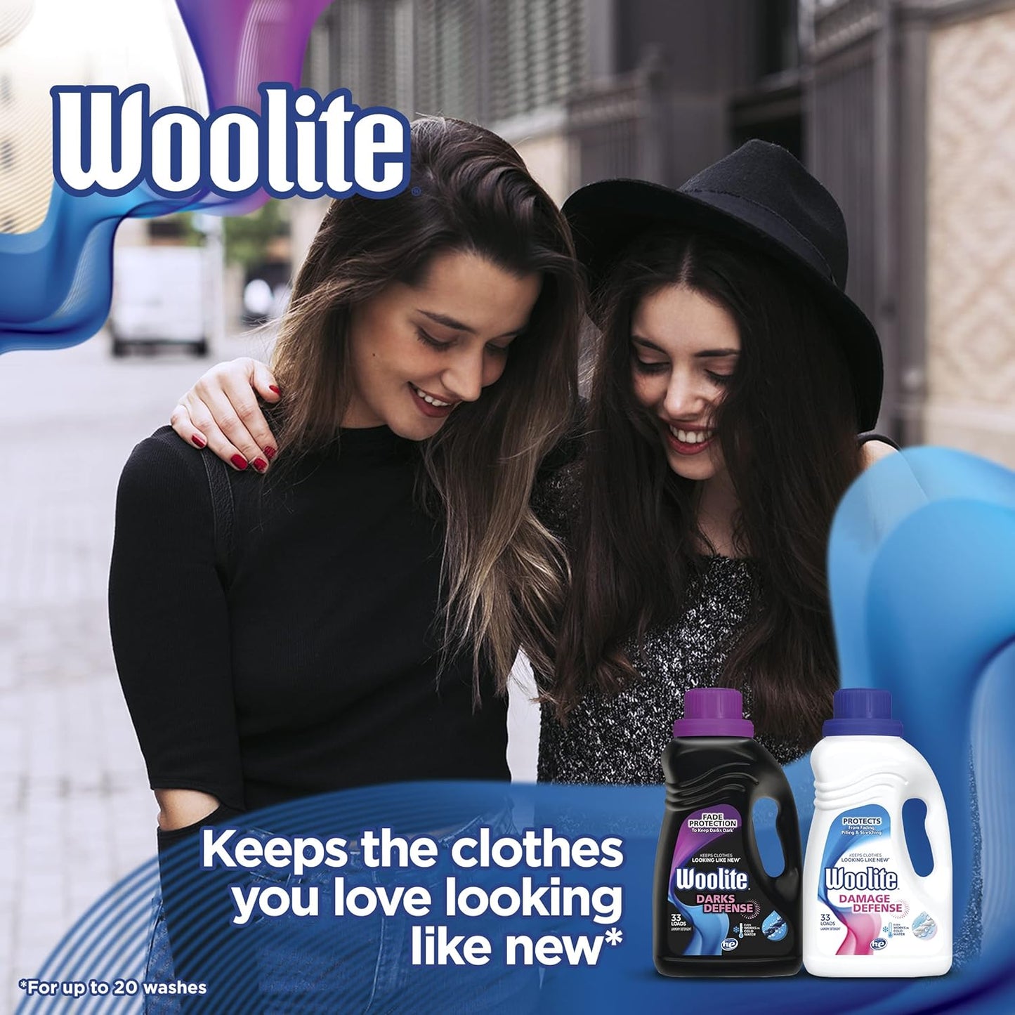 Woolite Darks Defense Liquid Laundry Detergent, Woolite Dark, Laundry Detergent, 33 Loads, 50 Fl Oz, Regular & HE Washers, Packaging May Vary