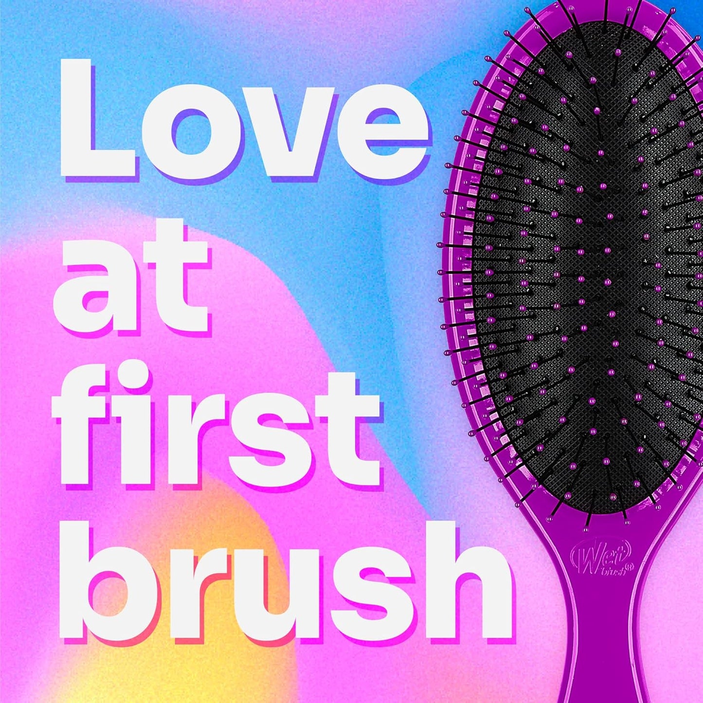 Wet Brush Original Detangling Hair Brush, Purple - Ultra-Soft IntelliFlex Bristles - Detangler Brush Glide Through Tangles With Ease For All Hair Types - For Women, Men, Wet & Dry Hair