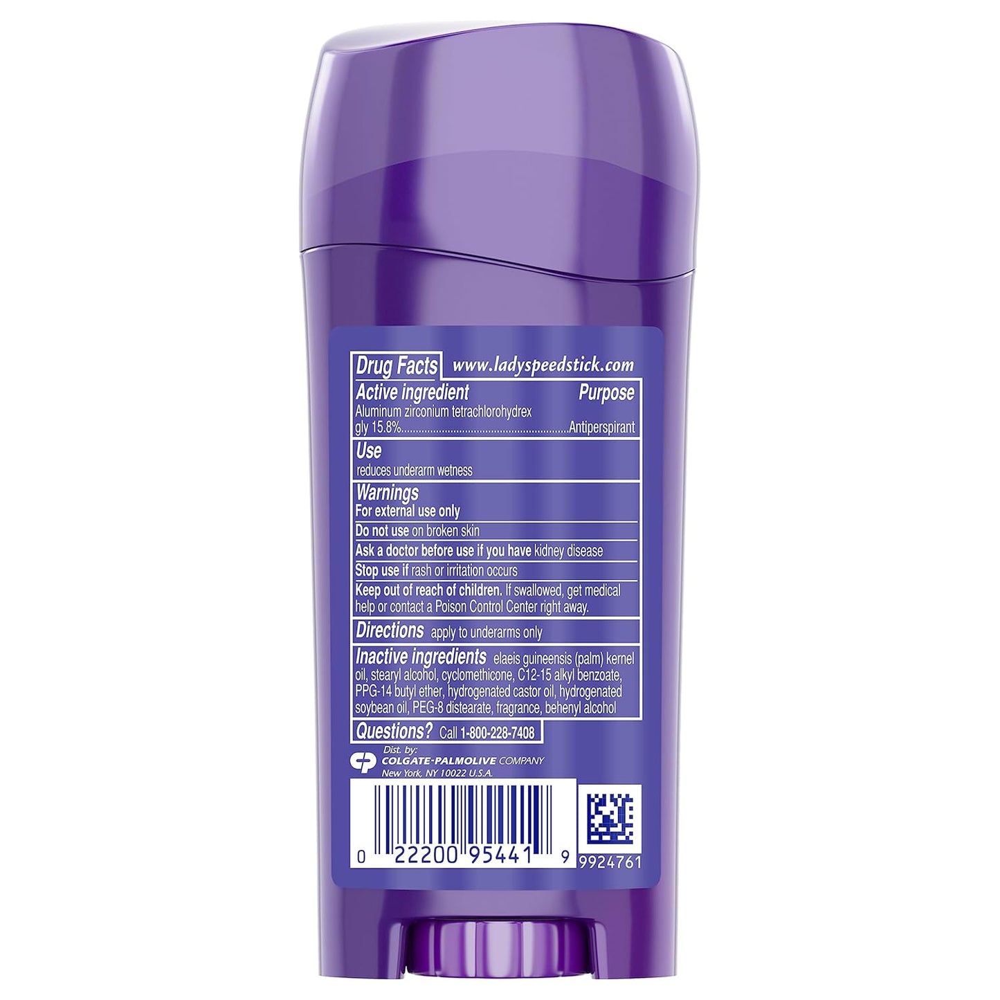 Lady Speed Stick Invisible Dry Antiperspirant Deodorant, Shower Fresh, 2.3oz, 4 Pack