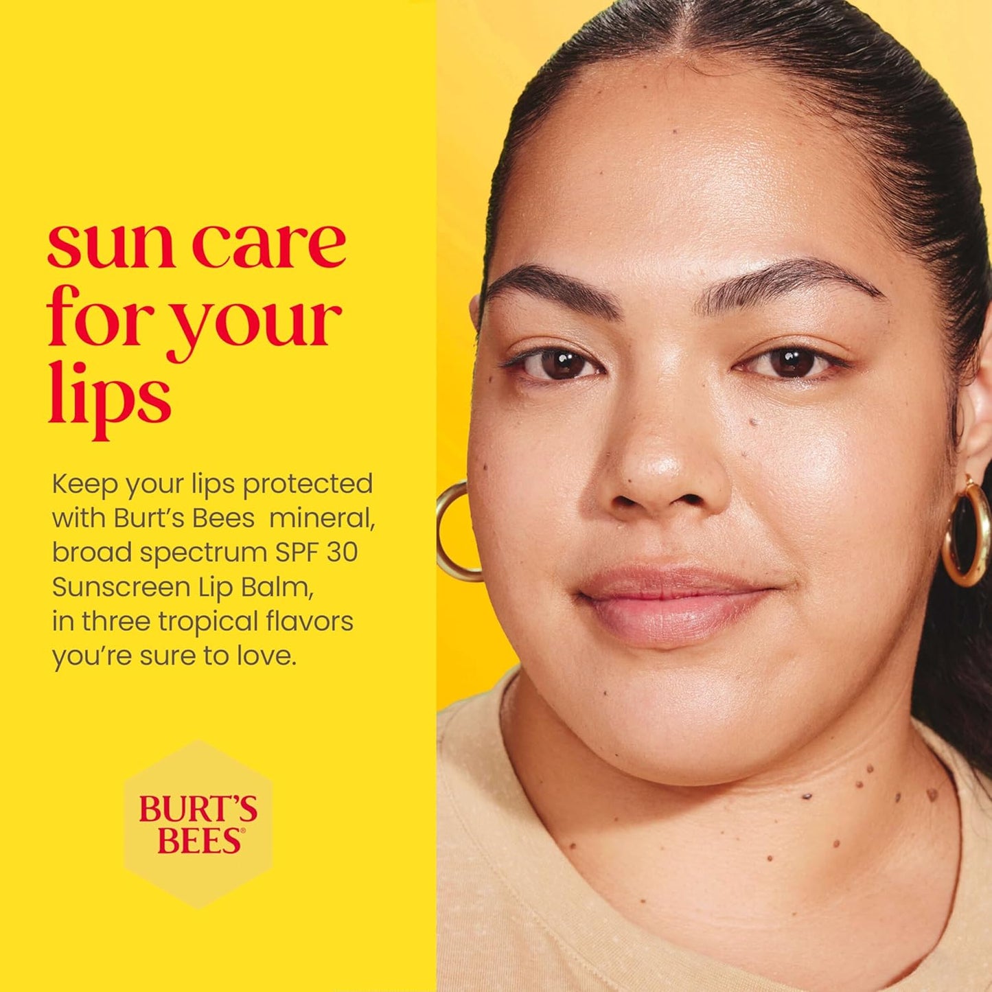 Burt's Bees Island Getaway Sun Care SPF 30 Lip Balm Stocking Stuffers, Water-Resistant Lip Moisturizer Christmas Gifts, Nano-Free Zinc Oxide Formula, Natural Conditioning Lip Treatment (3-Pack)