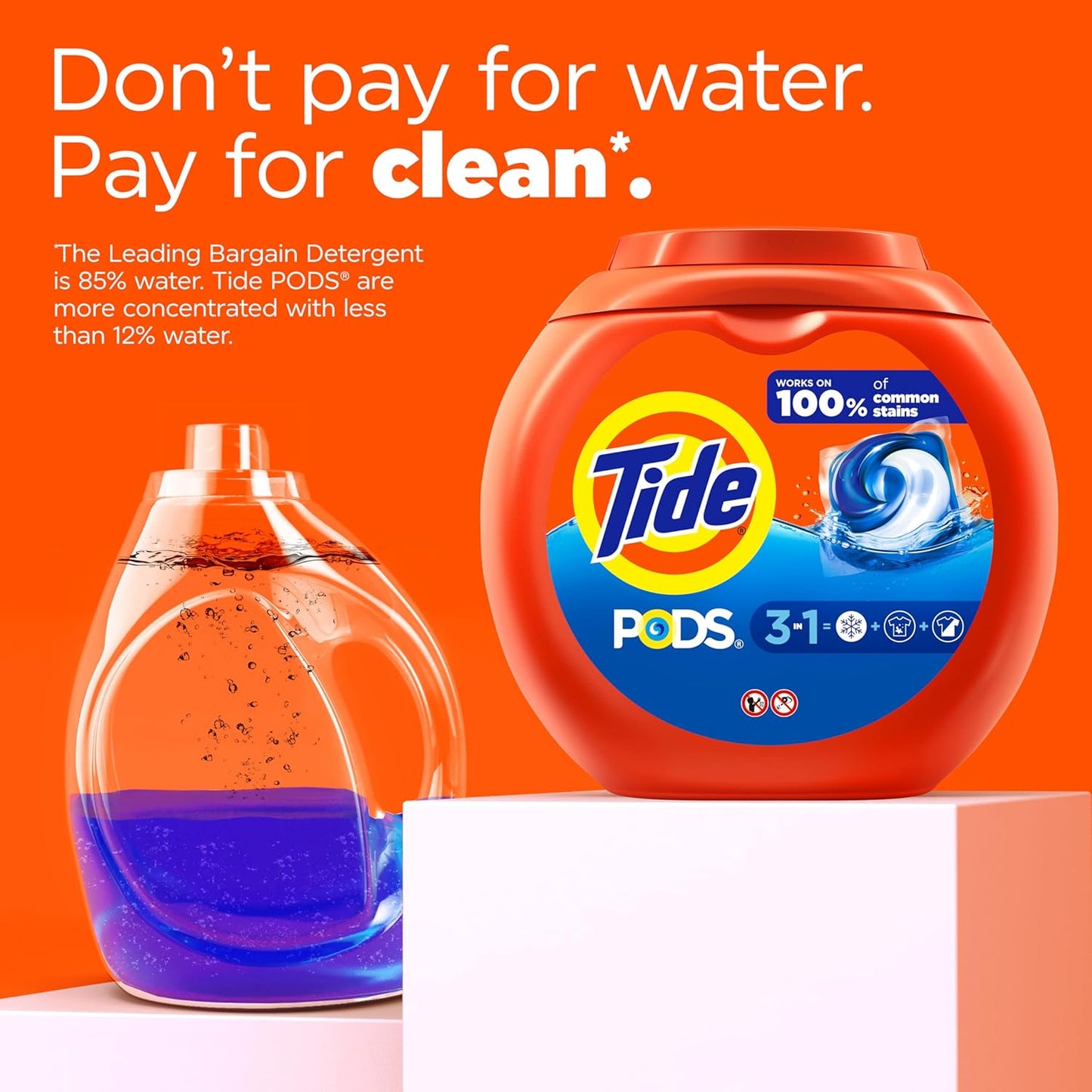 Tide PODS Laundry Detergent Pacs, Original Scent, Powerful 3-in-1 Clean in One Step, HE Compatible, 112 Count, Tide PODS Laundry Detergent