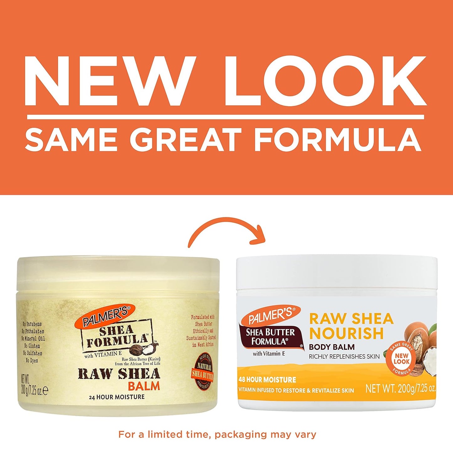 Palmer’s Shea Butter Formula Raw African Shea Butter Balm, Nourishing Body Moisturizer for Rough, Dry Skin, 7.25 Ounces