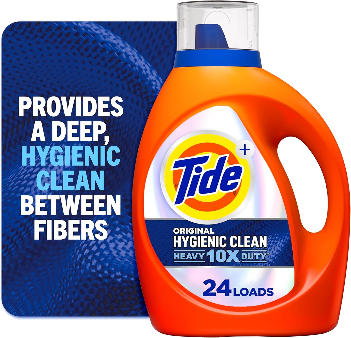 Tide Liquid Laundry Detergent, Hygienic Clean Heavy Duty, Original Scent, 24 Loads, 34 fl oz