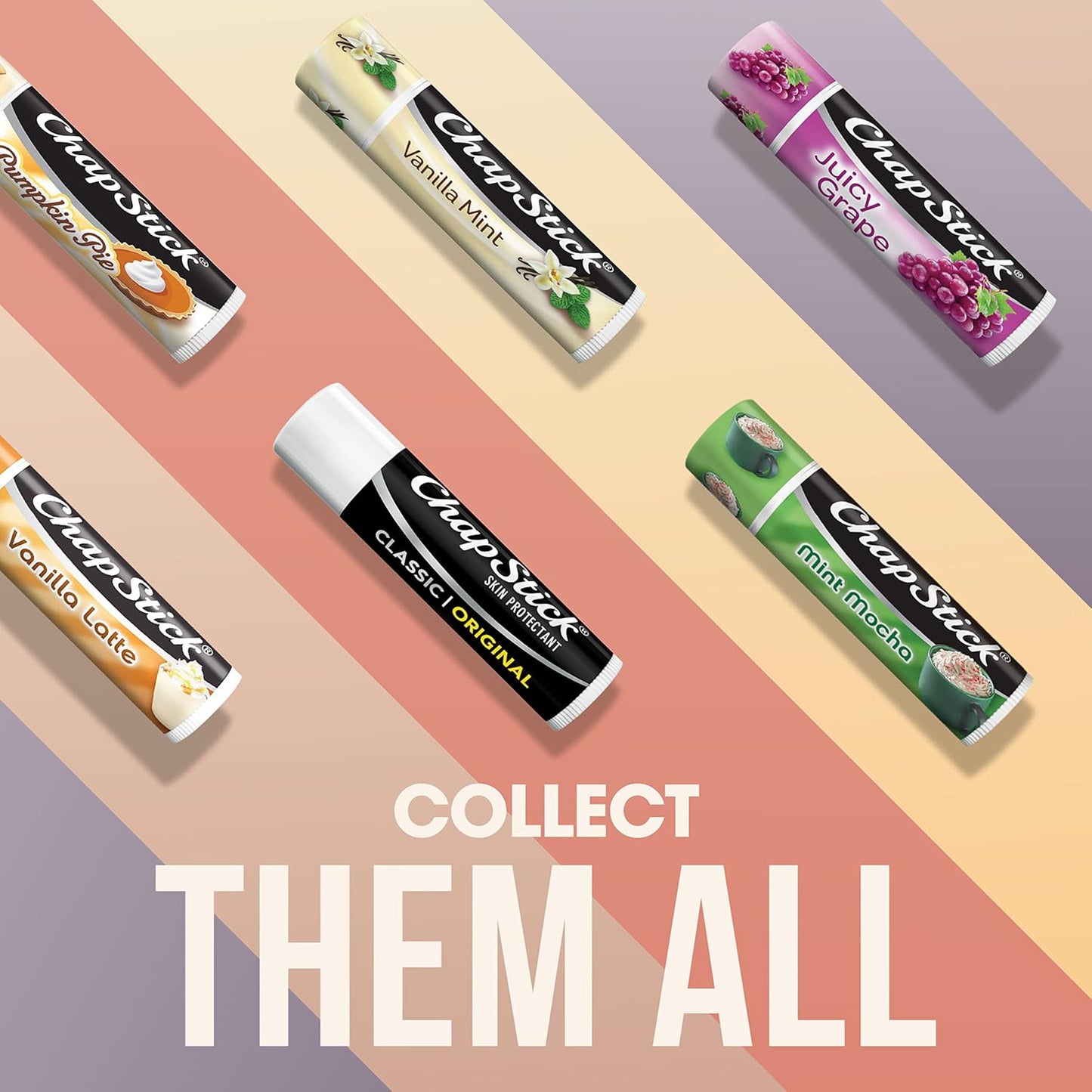 ChapStick Classic Original Lip Balm Tubes, Lip Care - 0.15 Oz (Pack of 12)