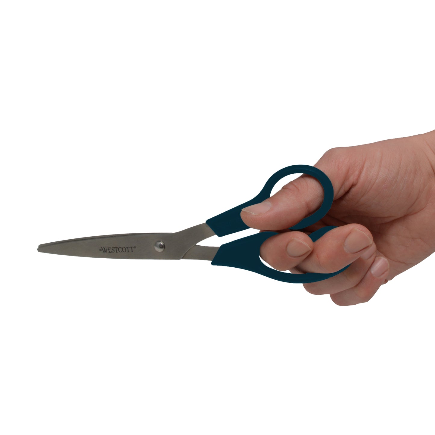 Westcott KleenEarth Recycled Scissors, 8", Stainless Steel, Straight, Black, 3-Pack