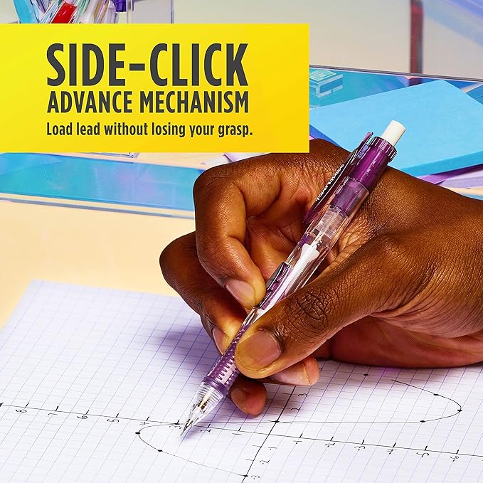 Paper Mate Clearpoint Mechanical Pencils 0.7mm, HB #2 Pencil Lead, 2 Pencils, School Supplies, Teacher Supplies, Drawing Pencils, Sketching Pencils, Assorted Barrel Colors, 10 Count