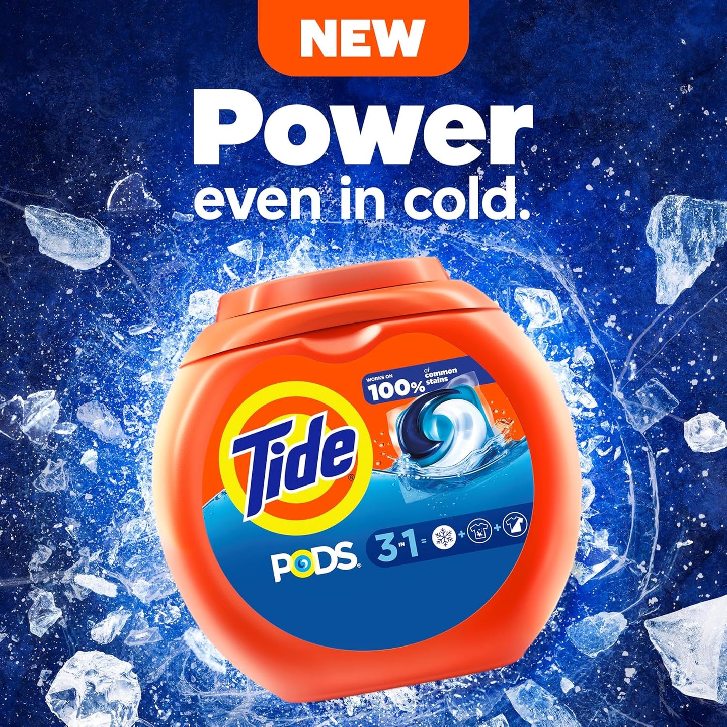Tide PODS Laundry Detergent Pacs, Original Scent, Powerful 3-in-1 Clean in One Step, HE Compatible, 112 Count, Tide PODS Laundry Detergent