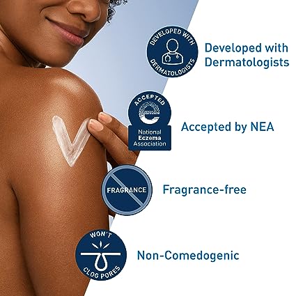 CeraVe Daily Moisturizing Lotion for Dry Skin | Body Lotion & Facial Moisturizer with Hyaluronic Acid and Ceramides | 12 Fl Ounce