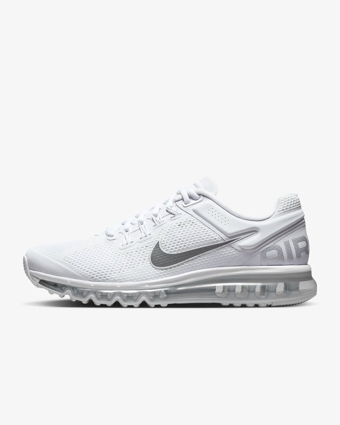 Nike Men's Air Max 2013 Shoes, White/Black/Metallic Silver